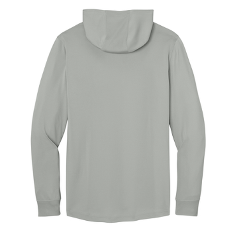 CHEVRON CornerStone® Workwear Pro Long Sleeve Hooded Tee - Light Grey