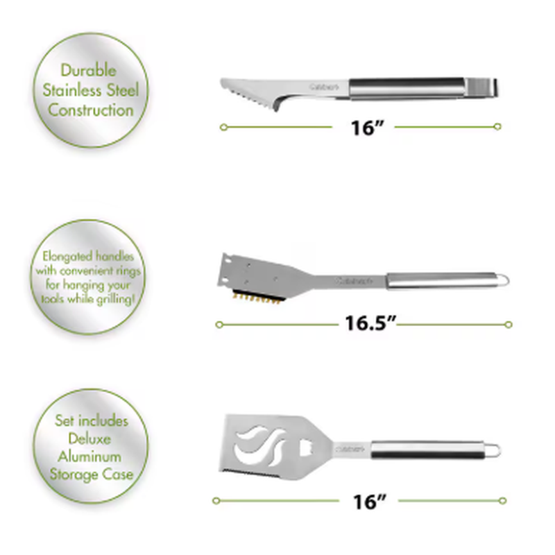 CHEVRON Cuisinart Outdoors® 14 Piece Deluxe Grill Tool Set – Chevron SL ...