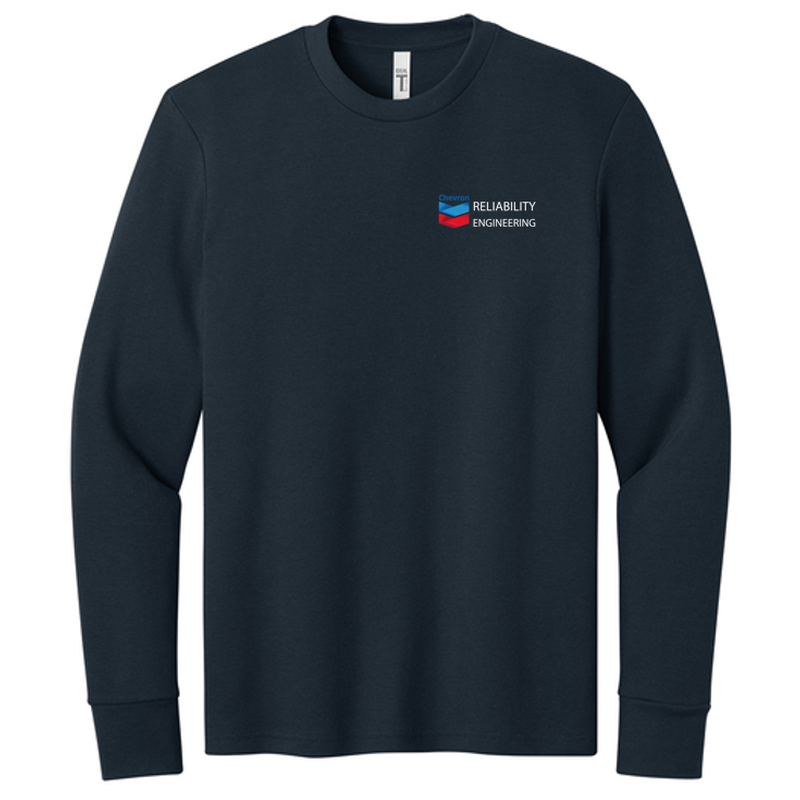 CHEVRON RE Next Level Apparel® Ideal Thermal Long Sleeve Tee - Midnight Navy