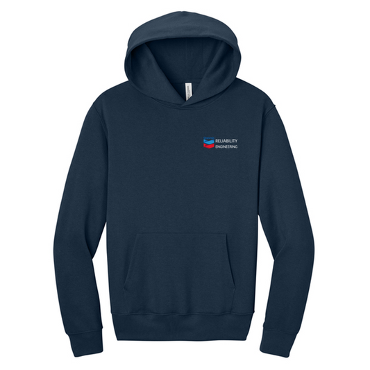 CHEVRON RE BELLA+CANVAS® Unisex 10-Ounce Heavyweight Pullover Hoodie - Navy