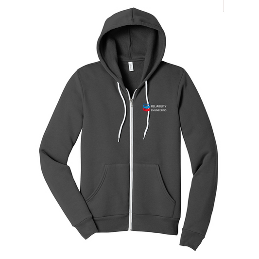 CHEVRON RE BELLA+CANVAS® Unisex Sponge Fleece Full-Zip Hoodie - Asphalt