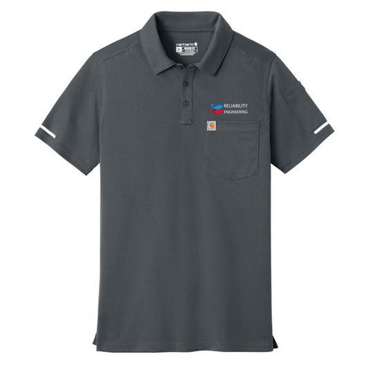 CHEVRON RE Carhartt® FLD & RSCU Polo - Pewter