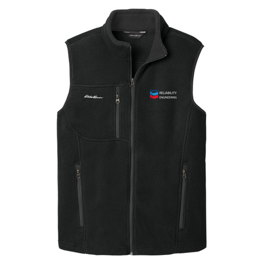 CHEVRON RE Eddie Bauer® Fleece Vest - Black