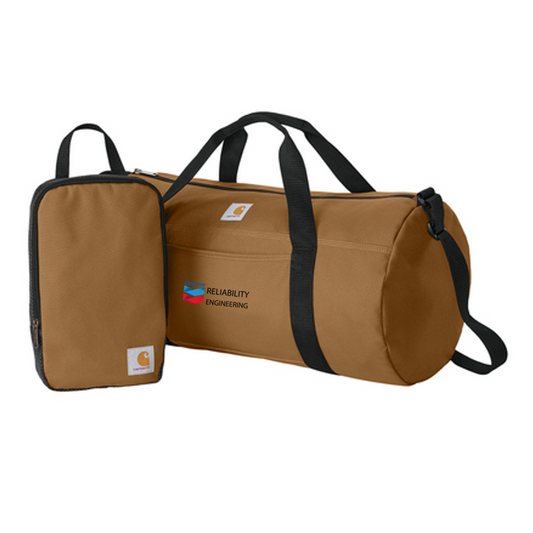 CHEVRON RE Carhartt® Canvas Packable Duffel with Pouch - Carhartt Brown